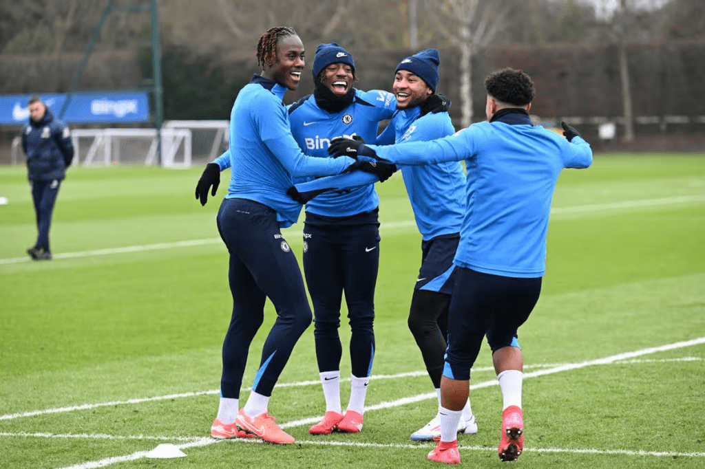Things spotted in Chelsea training before Wolves